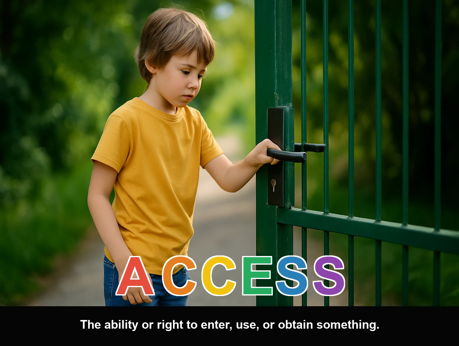 English Illustration for access